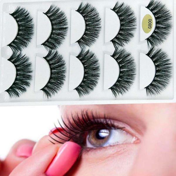 5 pairs mink natural thick false fake eyelashes eye lashes makeup extension tools ---ms
5 pairs mink natural thick false fake eyelashes eye lashes makeup extension tools ---ms