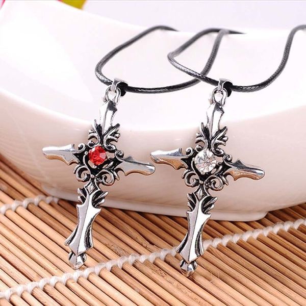 movie vampire diaries cross heart crystal pendant vintage baroque gothic punk movie jewelry men women necklaces, Silver
movie vampire diaries cross heart crystal pendant vintage baroque gothic punk movie jewelry men women necklaces, Silver