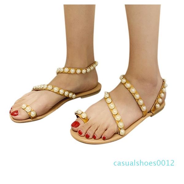 fashion leather beading flat sandals for woman bohemian non-slip flat women summer footwear zapatos de mujer 2020 c27, Black
fashion leather beading flat sandals for woman bohemian non-slip flat women summer footwear zapatos de mujer 2020 c27, Black