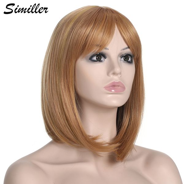 synthetic wigs similler women short high temperature fiber highlights mixed colors bob wig straight hair, Black
synthetic wigs similler women short high temperature fiber highlights mixed colors bob wig straight hair, Black