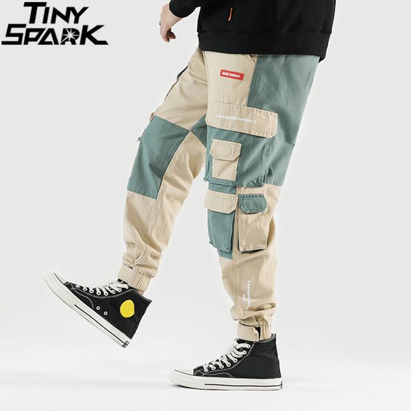 2019 hip hip cargo pants multi pockets men harajuku pant joggers baggy sweatpant streetwear color block patchwork track trousers, Black
2019 hip hip cargo pants multi pockets men harajuku pant joggers baggy sweatpant streetwear color block patchwork track trousers, Black