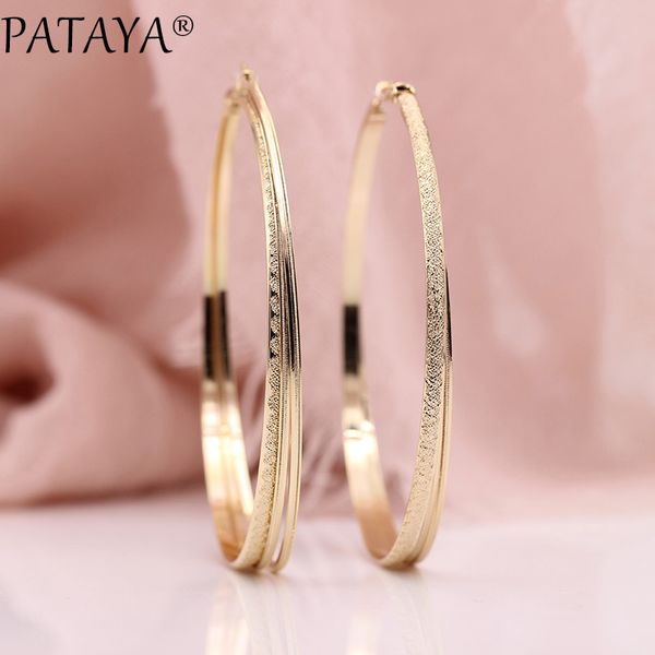 pataya new arrivals unique round circle earrings women fashion wedding party jewelry 585 rose gold noble hyperbole big earring, Golden
pataya new arrivals unique round circle earrings women fashion wedding party jewelry 585 rose gold noble hyperbole big earring, Golden