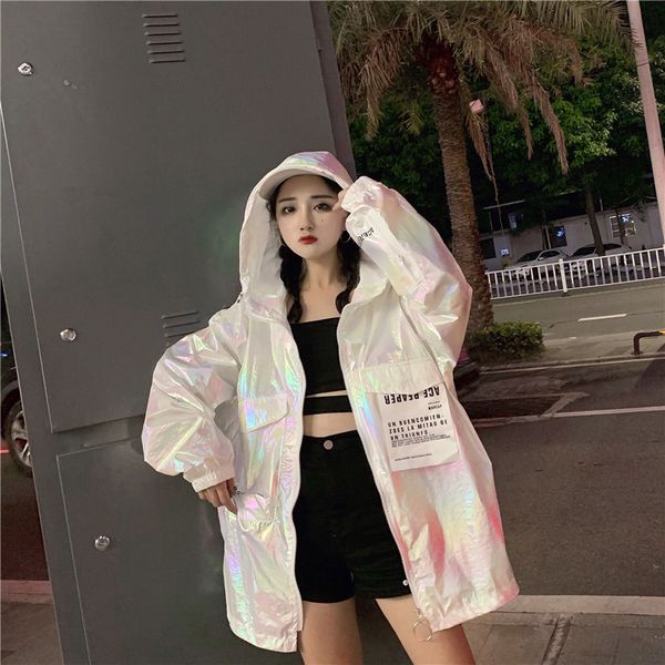 2019 loose coat harajuku riverdale windbreaker jackets autumn holographic tunic basic women jacket sunscreen clothes, Black;brown
2019 loose coat harajuku riverdale windbreaker jackets autumn holographic tunic basic women jacket sunscreen clothes, Black;brown