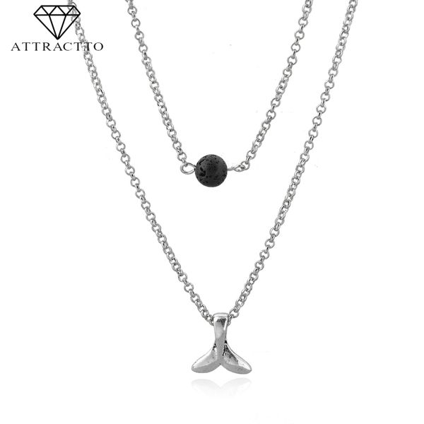 attractto mermaid fishtail double layer necklace pendants charms for women stainless steel silver statement necklace sne190019
attractto mermaid fishtail double layer necklace pendants charms for women stainless steel silver statement necklace sne190019