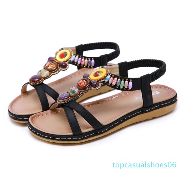 fashion luxury designer women shoes sandals retro bohemia sandal shoe non-slip classic handmade flat heel lady beading sandals shoes, Black
fashion luxury designer women shoes sandals retro bohemia sandal shoe non-slip classic handmade flat heel lady beading sandals shoes, Black