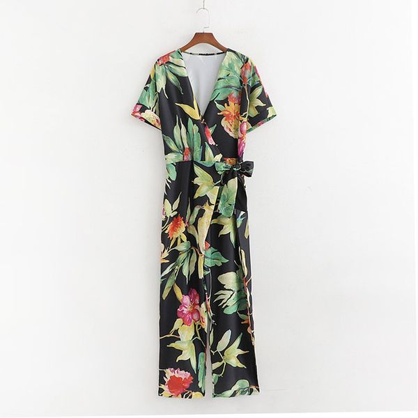 women fashion summer long straight boho jumpsuit 2019 women-s floral print bohemian adjustable waist bodysuit combinaison femme, Black;white
women fashion summer long straight boho jumpsuit 2019 women-s floral print bohemian adjustable waist bodysuit combinaison femme, Black;white