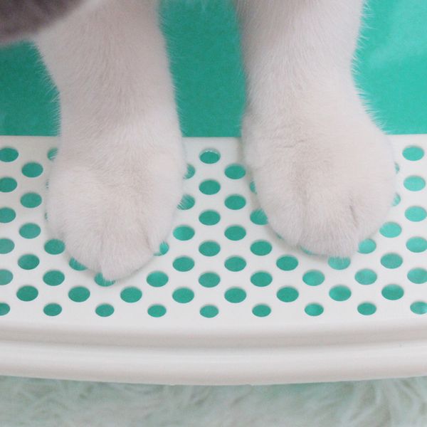 cat sand pot semi-closed large toilet small dung single layer
