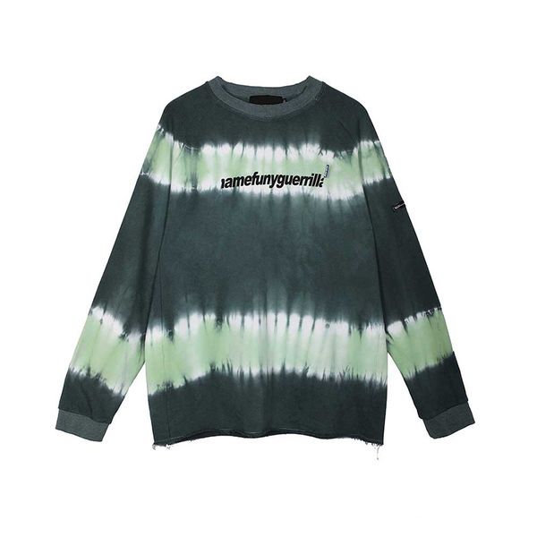 2019 wind thin long-sleeved korean version of tie-dye gradient hip-hop trend couple autumn sleeved xl 70b0950, Black
2019 wind thin long-sleeved korean version of tie-dye gradient hip-hop trend couple autumn sleeved xl 70b0950, Black
