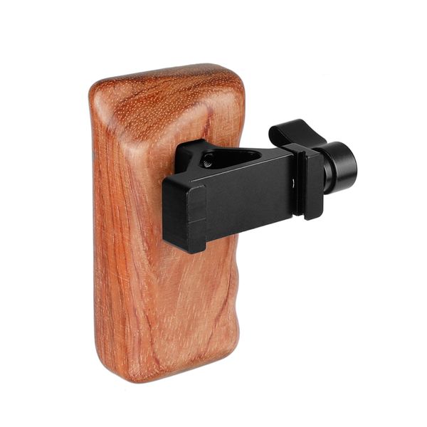 camvate wooden handgrip left side with qr arca compatible clamp for dslr cage rig c2068
camvate wooden handgrip left side with qr arca compatible clamp for dslr cage rig c2068