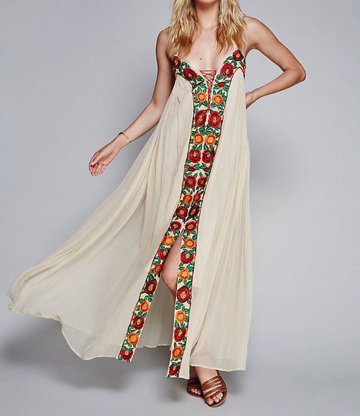 2019 summer women fashion strapless a-line boho dresses floral embroidery maxi dress spaghetti strap party dresses, Black;gray
2019 summer women fashion strapless a-line boho dresses floral embroidery maxi dress spaghetti strap party dresses, Black;gray