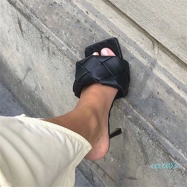 2020 casual weaving high heel sandals women summer designer wedding party shoes women sqeare toe vintage runway mules slippers ct3, Black
2020 casual weaving high heel sandals women summer designer wedding party shoes women sqeare toe vintage runway mules slippers ct3, Black