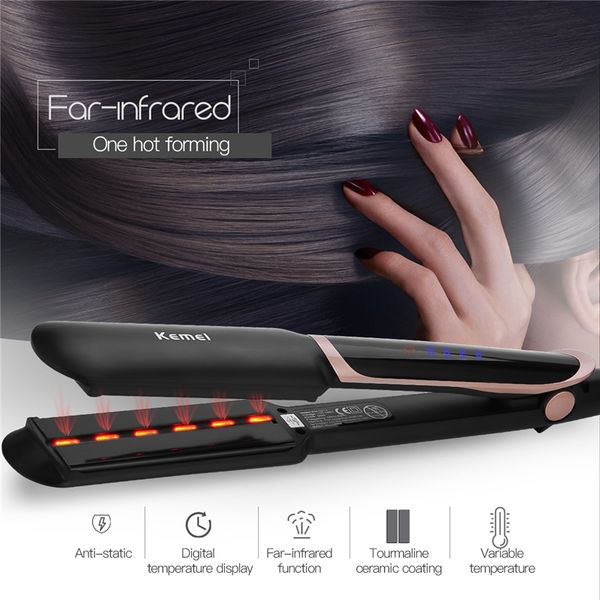 2 in 1 hair straightener professional hair curler far infrared curling irons led display wide plate flat iron styling tools 45
2 in 1 hair straightener professional hair curler far infrared curling irons led display wide plate flat iron styling tools 45