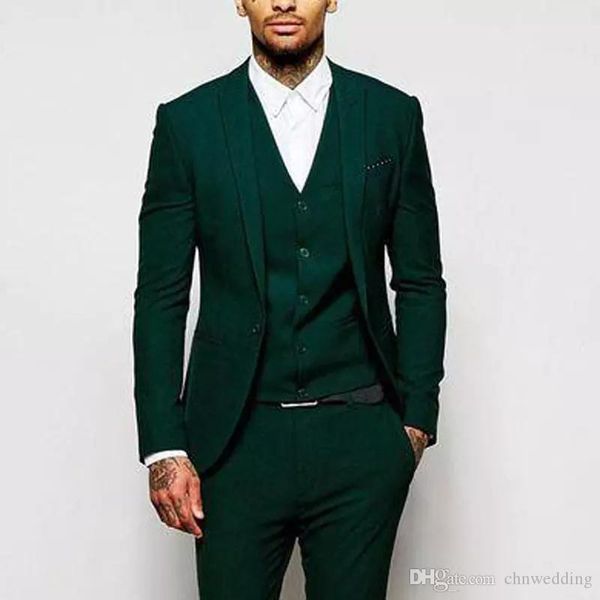 slim fit green men suits for wedding tuxedos groomsmen wear costume homme mariage 3 piece (jacket+pants+vest) man prom evening wear, Black;gray
slim fit green men suits for wedding tuxedos groomsmen wear costume homme mariage 3 piece (jacket+pants+vest) man prom evening wear, Black;gray