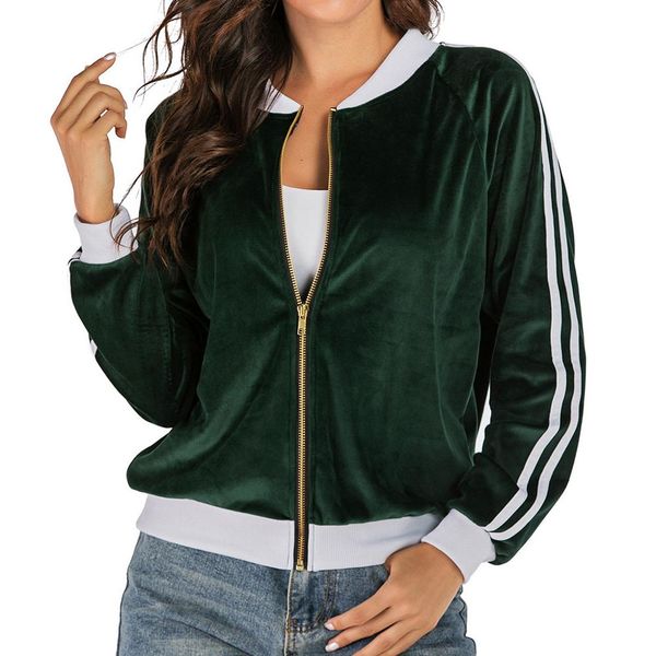 women winter autumn velvet long sleeve zipper casual harajuku short jackets ladies new fashionable outdoor wear baseball coat, Black;brown
women winter autumn velvet long sleeve zipper casual harajuku short jackets ladies new fashionable outdoor wear baseball coat, Black;brown