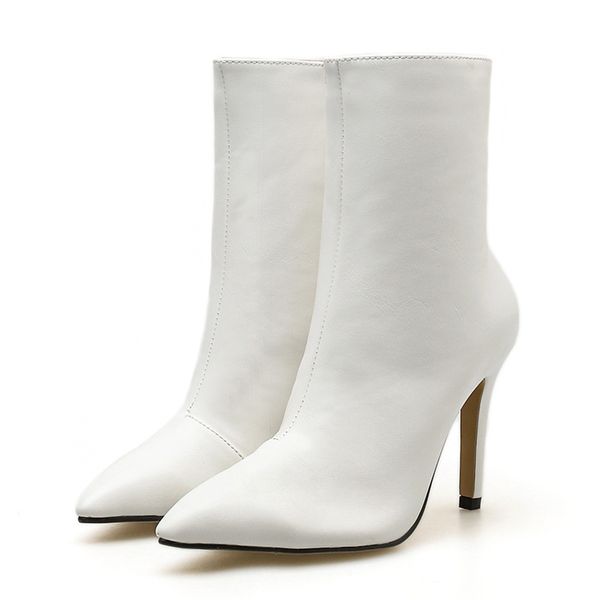 2020 fashion women 10cm high heels fetish leather stripper boots thin heels ankle socks autumn zip white boots pointed toe shoes, Black
2020 fashion women 10cm high heels fetish leather stripper boots thin heels ankle socks autumn zip white boots pointed toe shoes, Black