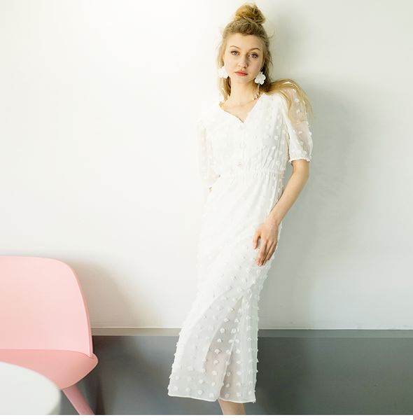 fairy french skirt nipped waist slim fit short sleeve skirt chiffon v-neck dress middle sleeve button beach dress lace skirts princess dress, White;black
fairy french skirt nipped waist slim fit short sleeve skirt chiffon v-neck dress middle sleeve button beach dress lace skirts princess dress, White;black