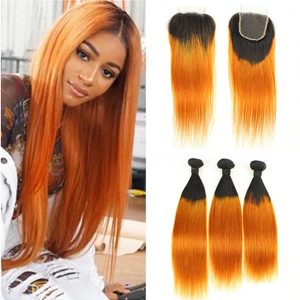 orange ombre brazilian human hair 3bundles with closure straight #1b/orange ombre virgin hair weave wefts dark roots with 4x4 lace closure, Black;brown
orange ombre brazilian human hair 3bundles with closure straight #1b/orange ombre virgin hair weave wefts dark roots with 4x4 lace closure, Black;brown