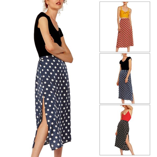 polka dot print skirt for women korea fashion fashion lady bohemian beach skirt wave point open half-length a-shaped skirt z044, Black
polka dot print skirt for women korea fashion fashion lady bohemian beach skirt wave point open half-length a-shaped skirt z044, Black