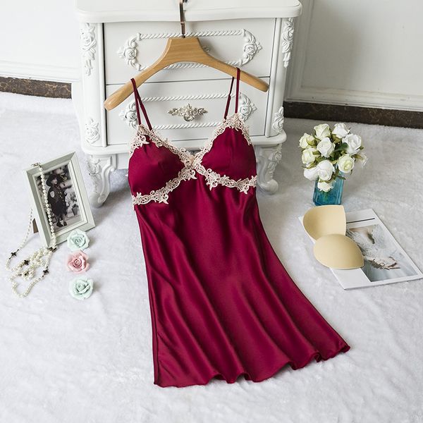 satin silky sleepwear imtimate lingerie women spaghetti strap lace patchwork nightdress sleep dress lace nightie homewear, Black;red
satin silky sleepwear imtimate lingerie women spaghetti strap lace patchwork nightdress sleep dress lace nightie homewear, Black;red