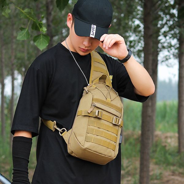 Tactical Sling Bag Molle Hiking Backpack Shoulder One Strap Small Camping Sport Outdoor Rover Chest Pack Unisex