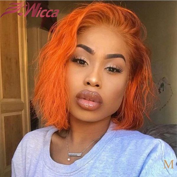 wicca 360 lace frontal 180 density wig wave short bob 13*6 human orange hair wigs remy brazilian pre plucked for women, Black;brown
wicca 360 lace frontal 180 density wig wave short bob 13*6 human orange hair wigs remy brazilian pre plucked for women, Black;brown