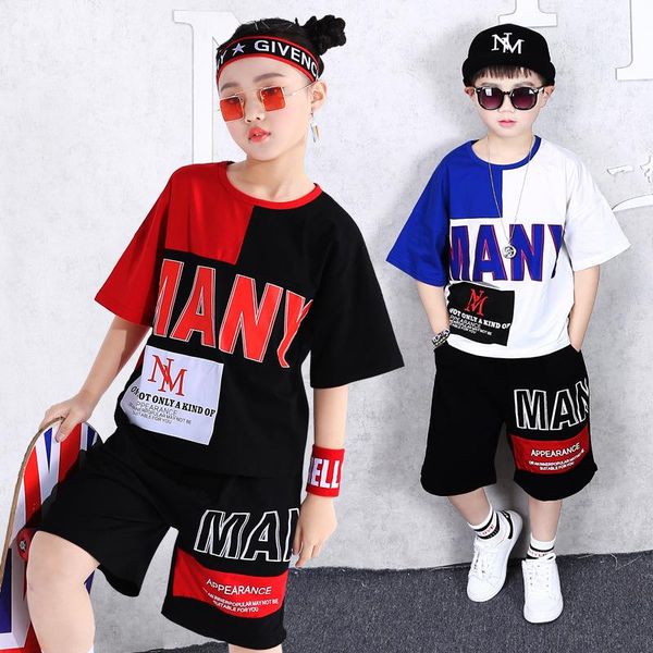 hip-hop children's clothing street dance suit boy sportswear summer t-shirt + shorts pants girls jazz dance costume 2 sets, White
hip-hop children's clothing street dance suit boy sportswear summer t-shirt + shorts pants girls jazz dance costume 2 sets, White