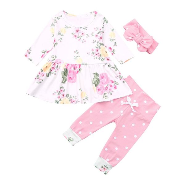 newborn baby girl floral dress pants dot leggings outfits clothes set girls outfits roupas toddler clothes infantis menina, White
newborn baby girl floral dress pants dot leggings outfits clothes set girls outfits roupas toddler clothes infantis menina, White