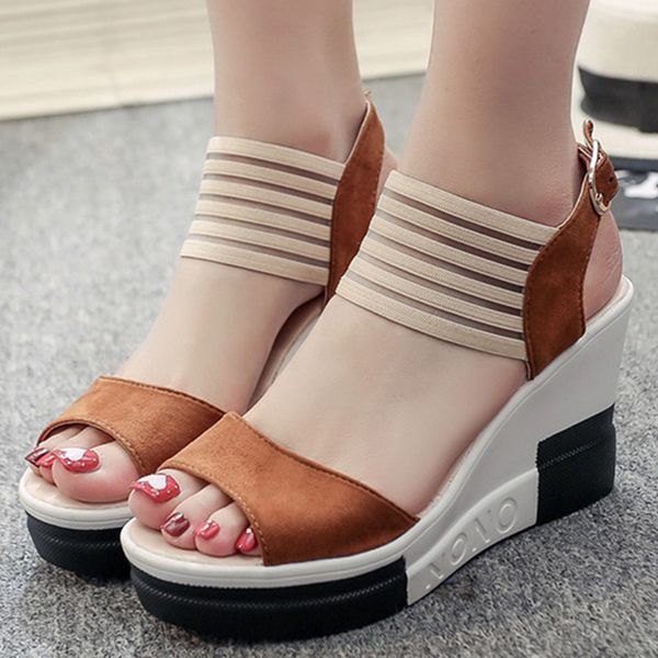 platform sandals women summer shoes 2019 new style wedges shoes woman peep toe elegant ladies sandals, Black
platform sandals women summer shoes 2019 new style wedges shoes woman peep toe elegant ladies sandals, Black