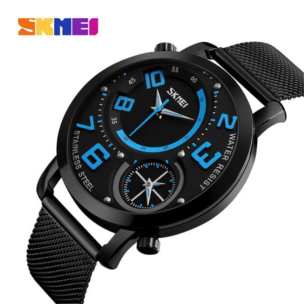 skmei relogio masculino men business watch dual display dial stainless steel watchband quartz wristwatches outdoor sport watches, Slivery;brown
skmei relogio masculino men business watch dual display dial stainless steel watchband quartz wristwatches outdoor sport watches, Slivery;brown
