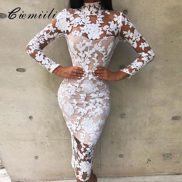 ciemiili 2019 club lace women dress long sleeve fashion evening party bandage dresses white elegant white autumn clothes, Black;gray
ciemiili 2019 club lace women dress long sleeve fashion evening party bandage dresses white elegant white autumn clothes, Black;gray