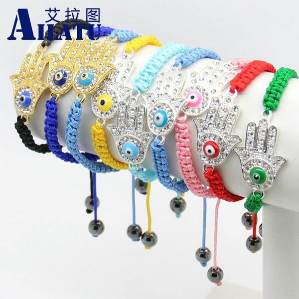 ailatu hamsa fatima hand macrame woven bracelets wholesale and ing, Golden;silver
ailatu hamsa fatima hand macrame woven bracelets wholesale and ing, Golden;silver