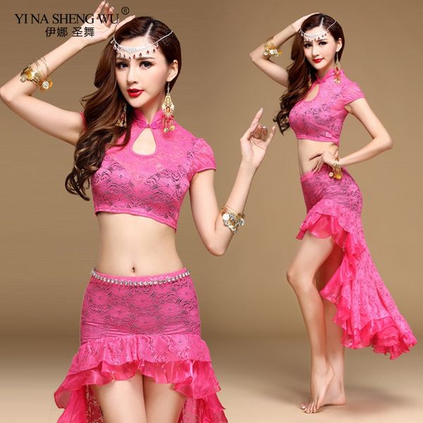 lace bellydance costume 2pcs set skirt new lace women belly dance suits performance wear long skirt for women new, Black;red
lace bellydance costume 2pcs set skirt new lace women belly dance suits performance wear long skirt for women new, Black;red