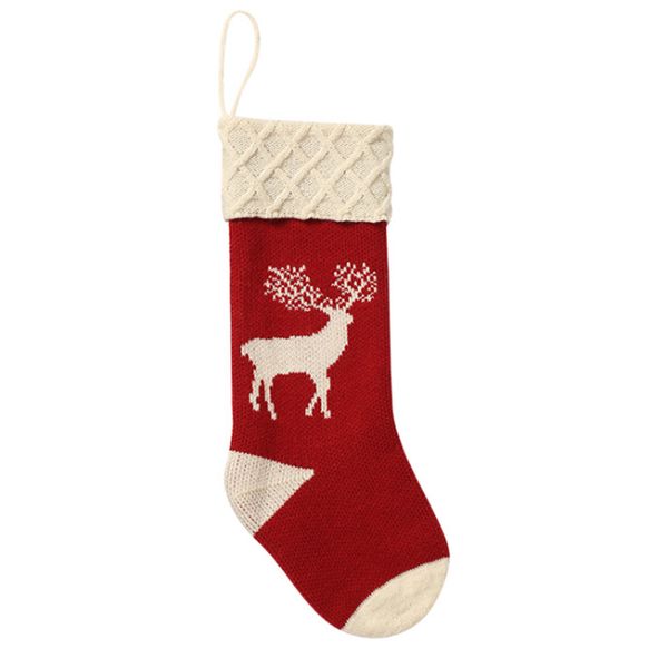 1pc home christmas stockings elk print knitted decorative party holiday tree hanging festival candy gift bag pendant props
1pc home christmas stockings elk print knitted decorative party holiday tree hanging festival candy gift bag pendant props