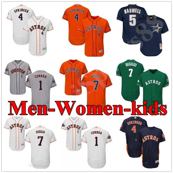 2019 world houston men women youth kids jersey 4 george springer 1 carlos correa 7 craig biggio 5 jeff bagwell baseball jerseys, Blue;black
2019 world houston men women youth kids jersey 4 george springer 1 carlos correa 7 craig biggio 5 jeff bagwell baseball jerseys, Blue;black
