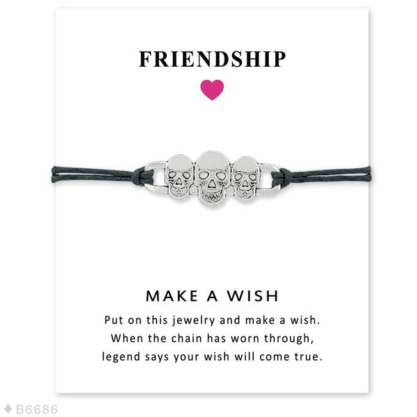 friendship gift silver sugar skull charm mens bracelets for women, Golden;silver
friendship gift silver sugar skull charm mens bracelets for women, Golden;silver