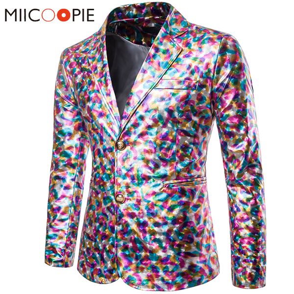 shining glossy men suit jacket punk multicolor glod sliver prom party night club slim fit casual blazer men veste costume homme, White;black
shining glossy men suit jacket punk multicolor glod sliver prom party night club slim fit casual blazer men veste costume homme, White;black