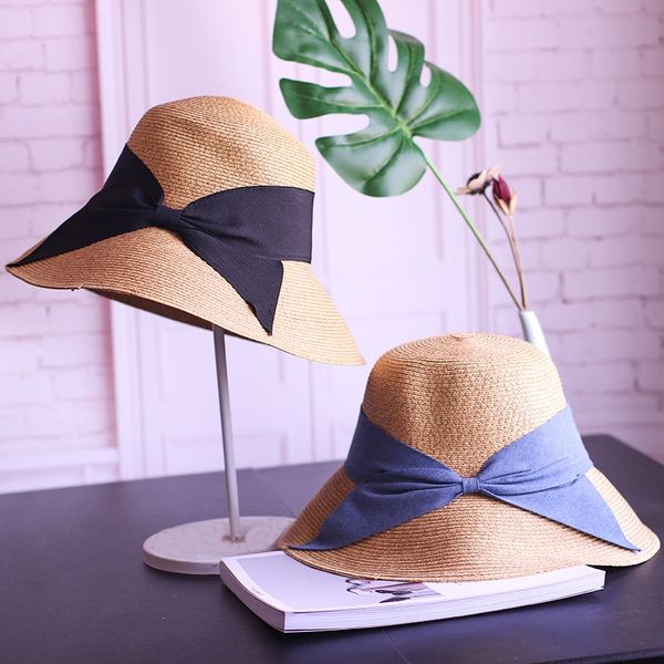 hipster sun beach holiday straw butterfly straw hat women's bow folding sun hat, Blue;gray
hipster sun beach holiday straw butterfly straw hat women's bow folding sun hat, Blue;gray