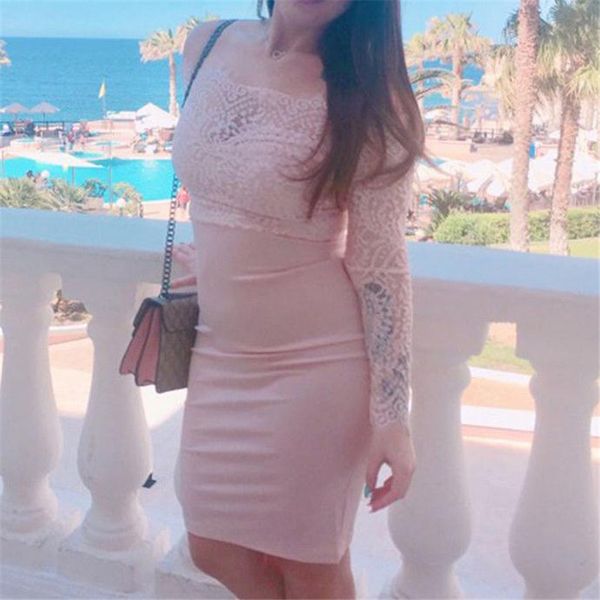 women's off shoulder midi dress new lace long sleeves evening party dresses ladies' fashion summer pencil vestido sale, Black;gray
women's off shoulder midi dress new lace long sleeves evening party dresses ladies' fashion summer pencil vestido sale, Black;gray