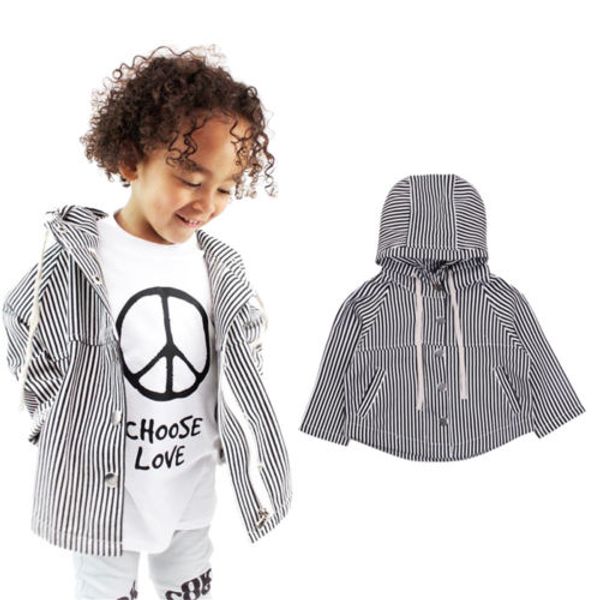 cool baby boy toddler black white stripes coat spring long sleeve hooded jacket outerwear, Blue;gray
cool baby boy toddler black white stripes coat spring long sleeve hooded jacket outerwear, Blue;gray