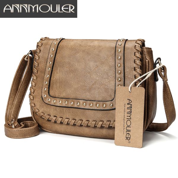 annmouler fashion women shoulder bag pu leather crossbody bag solid color brand purse small khaki messenger bag for ladies mx191108
annmouler fashion women shoulder bag pu leather crossbody bag solid color brand purse small khaki messenger bag for ladies mx191108