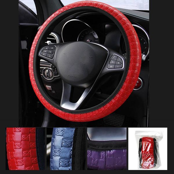 installing easily anti-slip steering wheel cover protector woven leather elastic without inner ring car steering wheel cover
installing easily anti-slip steering wheel cover protector woven leather elastic without inner ring car steering wheel cover