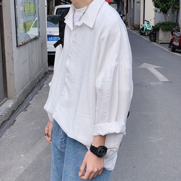 2020 spring and summer new youth popular male solid color cotton and linen loose long-sleeved shirt fashion casual shirt jacket, White;black
2020 spring and summer new youth popular male solid color cotton and linen loose long-sleeved shirt fashion casual shirt jacket, White;black