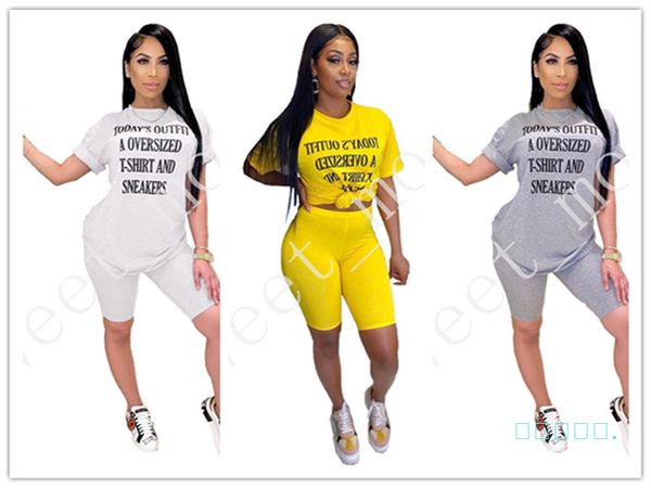 women summer outfits 2 pieces sets fashion pullover t-shirts+shorts tracksuit letter print sportswear casual 2 pieces clothing sets ly422, White
women summer outfits 2 pieces sets fashion pullover t-shirts+shorts tracksuit letter print sportswear casual 2 pieces clothing sets ly422, White