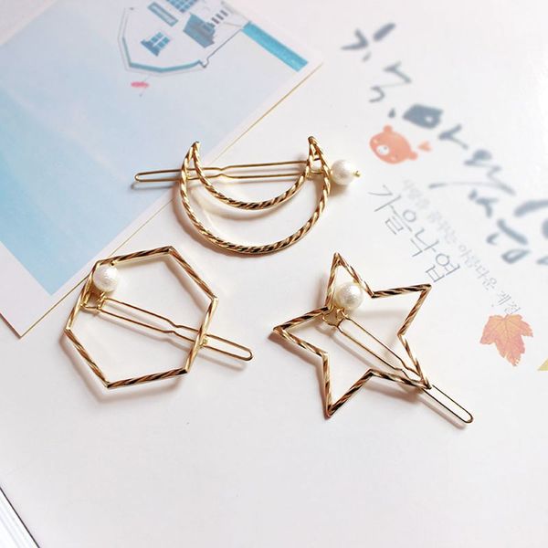 women crystal elegant pearl star geometry hair clip barrette korean hairpin barrette headdress hair accessories girls clip
women crystal elegant pearl star geometry hair clip barrette korean hairpin barrette headdress hair accessories girls clip