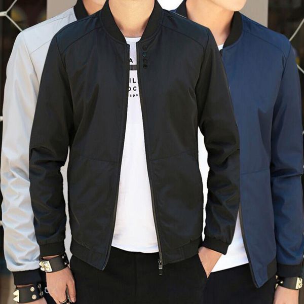ultra-thin jacket autumn men 2019 korean casual small size men's jacket coat quality bomber solid casual for male coats, Black;brown
ultra-thin jacket autumn men 2019 korean casual small size men's jacket coat quality bomber solid casual for male coats, Black;brown