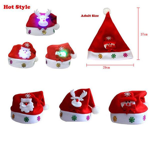 christmas hat adults led christmas hat santa claus reindeer snowman xmas gifts cap luminous snowman deer santa claus funny l*5
christmas hat adults led christmas hat santa claus reindeer snowman xmas gifts cap luminous snowman deer santa claus funny l*5