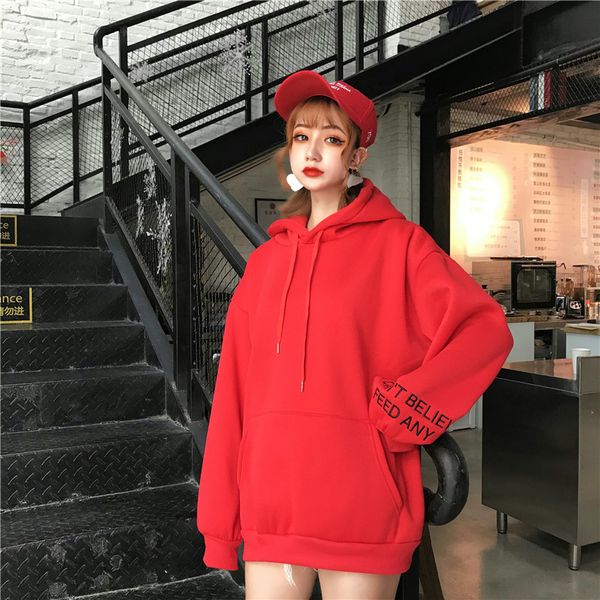 fashion letter embroidery women hoodies sweatshirt sweet solid loose pullovers oversized long sleeve sweatshirt yellow red, Black
fashion letter embroidery women hoodies sweatshirt sweet solid loose pullovers oversized long sleeve sweatshirt yellow red, Black