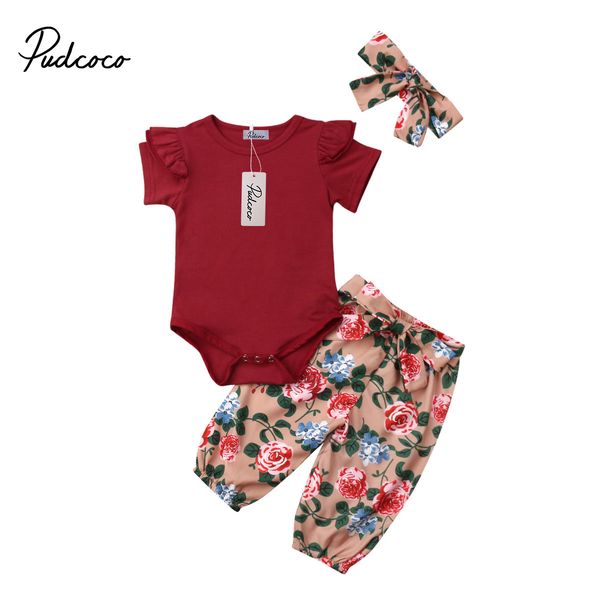 pudcoco 2019 малышей дети baby girl сплошные красный комбинезон + цветочные брюки + повязка бант 3шт младенец девочка одежда 0-18m, Pink;blue
pudcoco 2019 малышей дети baby girl сплошные красный комбинезон + цветочные брюки + повязка бант 3шт младенец девочка одежда 0-18m, Pink;blue