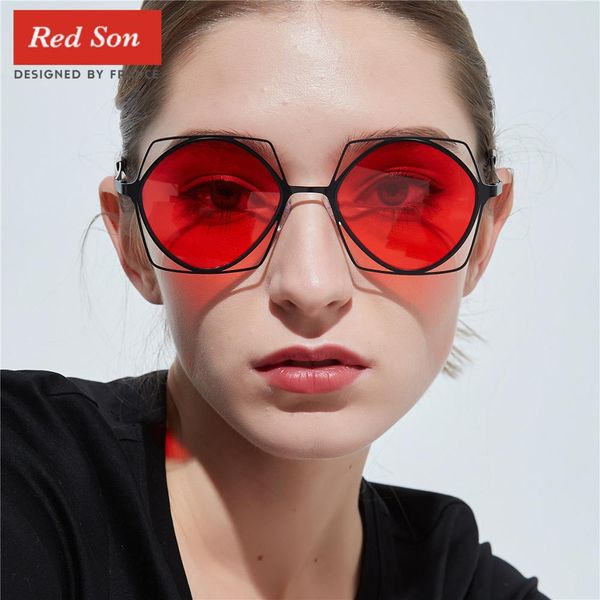 red son 2019 fashion box round ladies sunglasses ladies color new brand fashion designer sunglasses uv400, White;black
red son 2019 fashion box round ladies sunglasses ladies color new brand fashion designer sunglasses uv400, White;black
