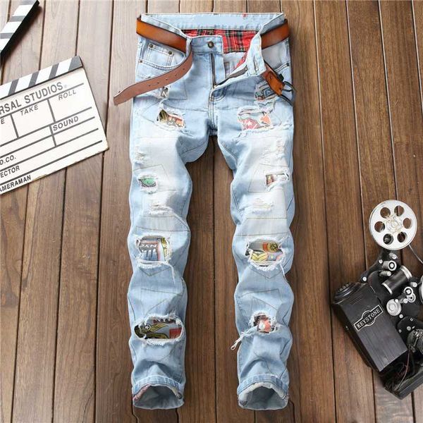 fashion men's straight nightclub men slim jeans men vintage light blue holes ripped biker jeans for motorcycle casual denim pant
fashion men's straight nightclub men slim jeans men vintage light blue holes ripped biker jeans for motorcycle casual denim pant